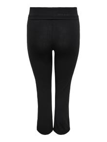 ONLY Pantalons Flared Fit Taille moyenne Jambe évasée Curve -Black - 15185296