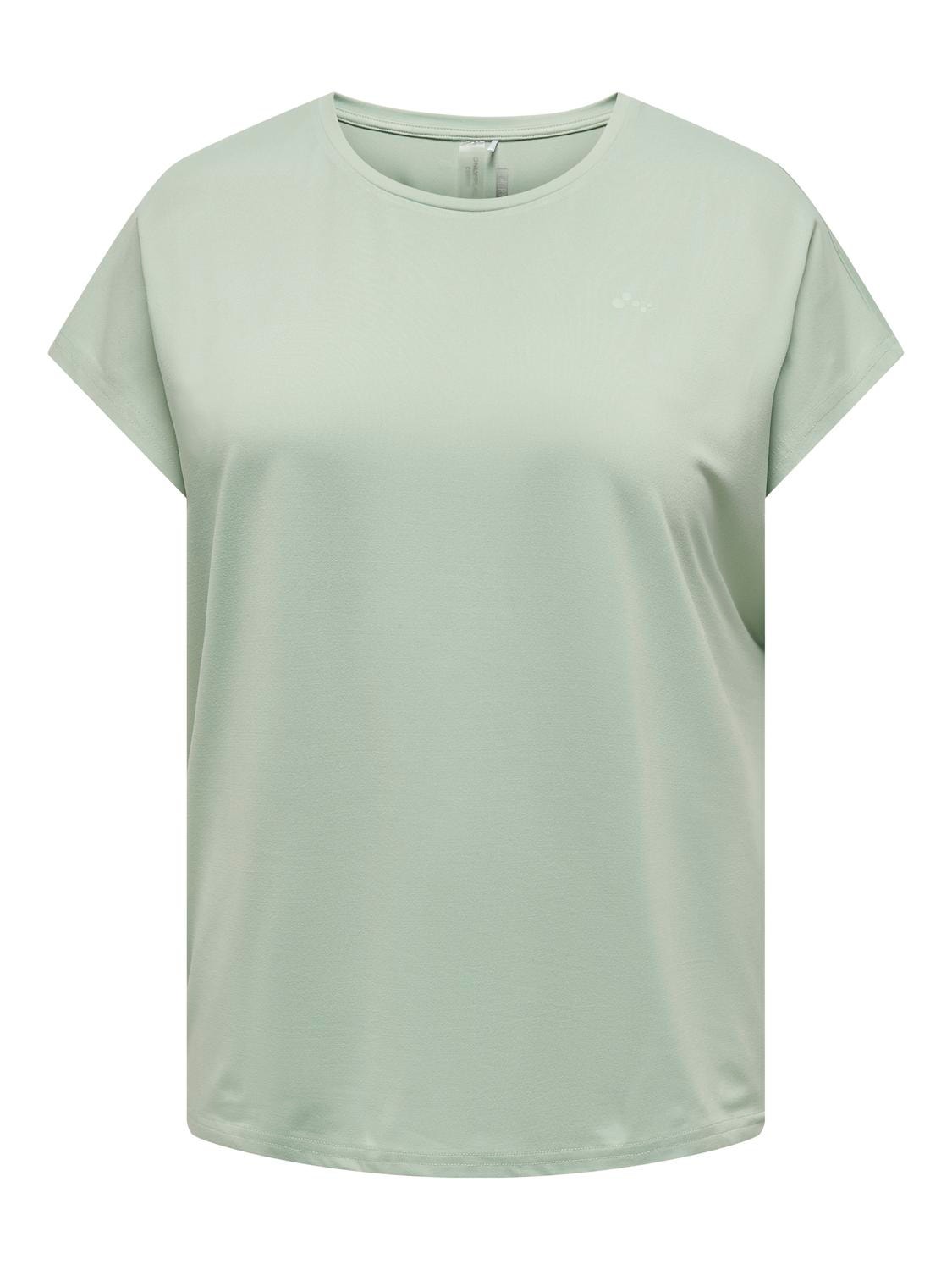 ONLY Voluptueux Top à manches courtes -Frosty Green - 15185301