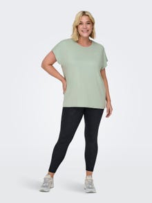 ONLY Curvy training t-shirt -Frosty Green - 15185301