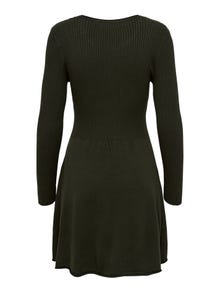 ONLY Long sleeved Knitted Dress -Rosin - 15185761