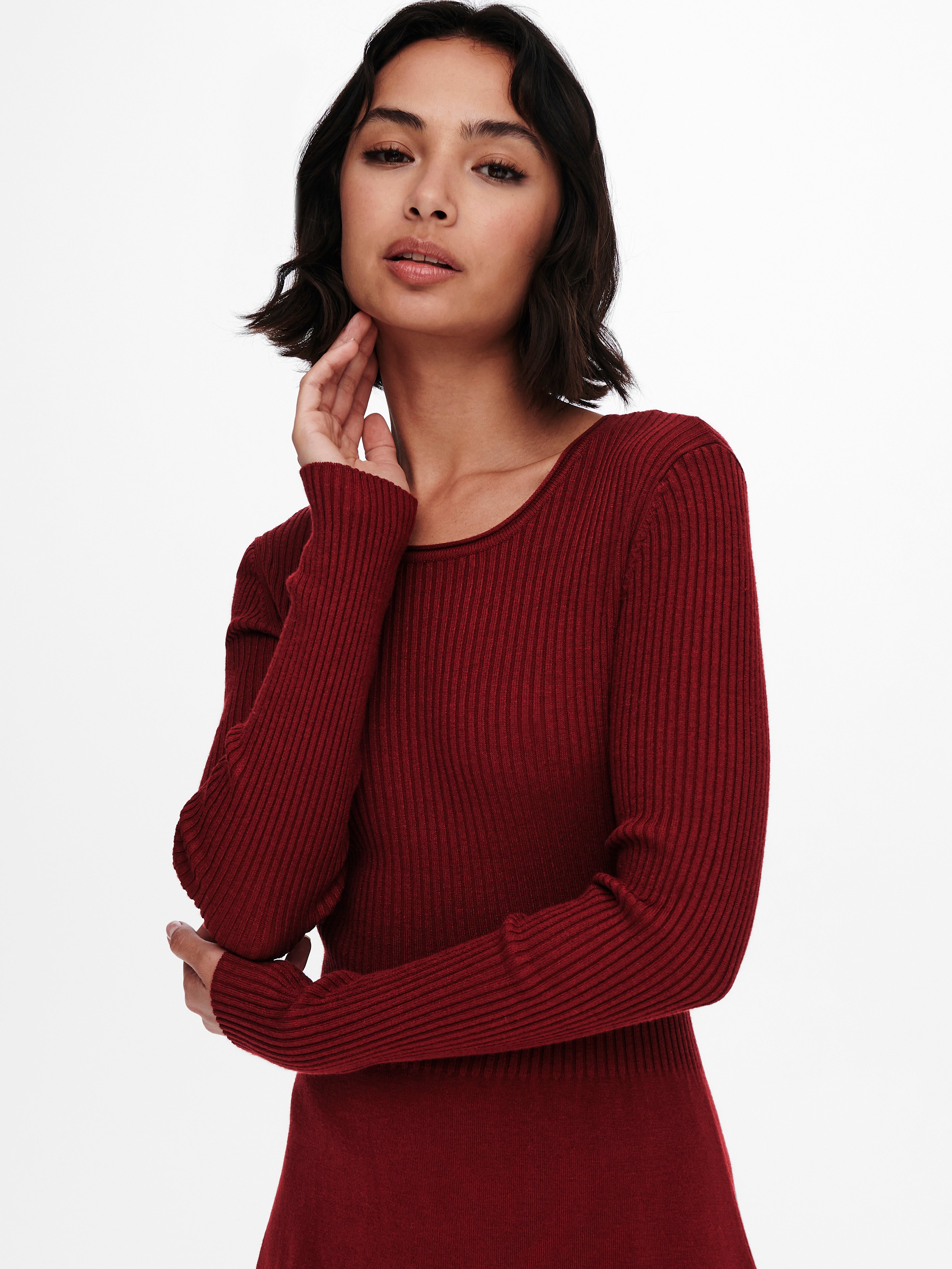 Long sleeved Knitted Dress | Dark 