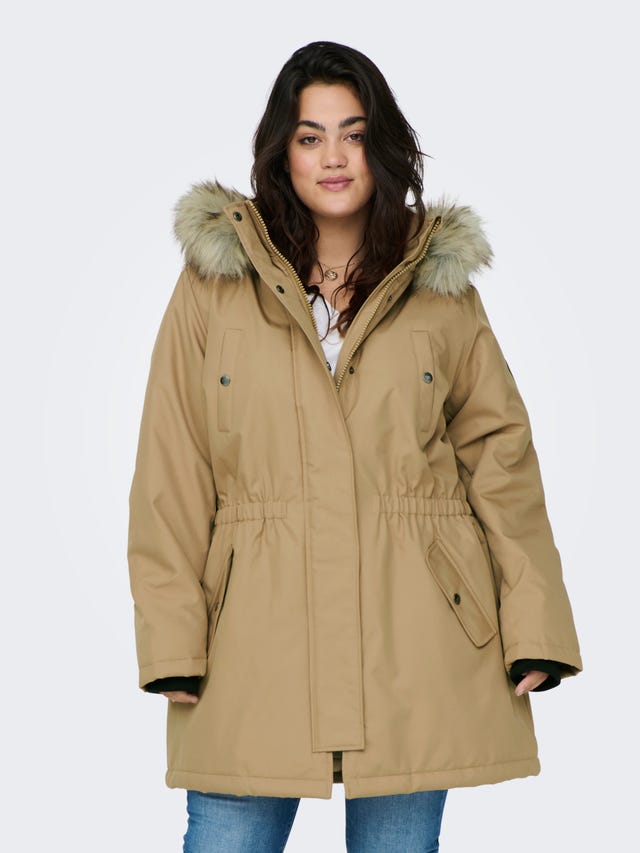 ONLY Curvy jacket with hood - 15185999