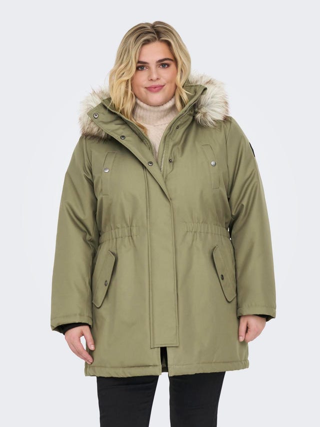 ONLY Curvy jacket with hood - 15185999