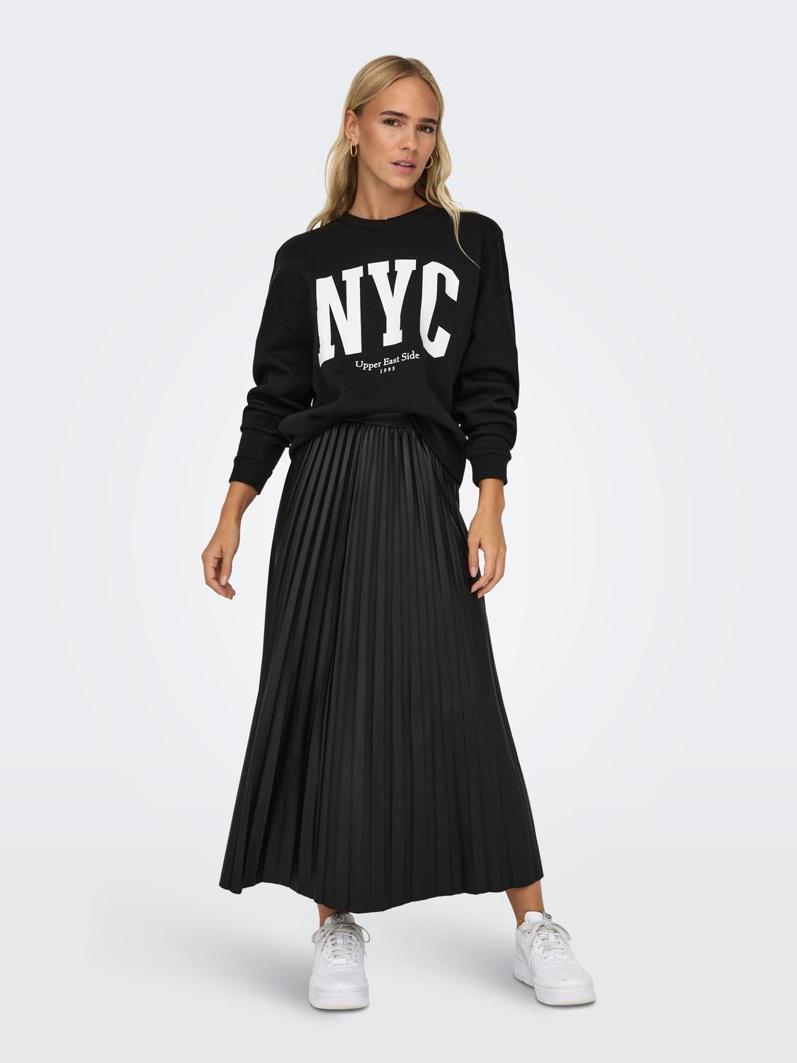 ONLY Maxi coated skirt -Black - 15186268