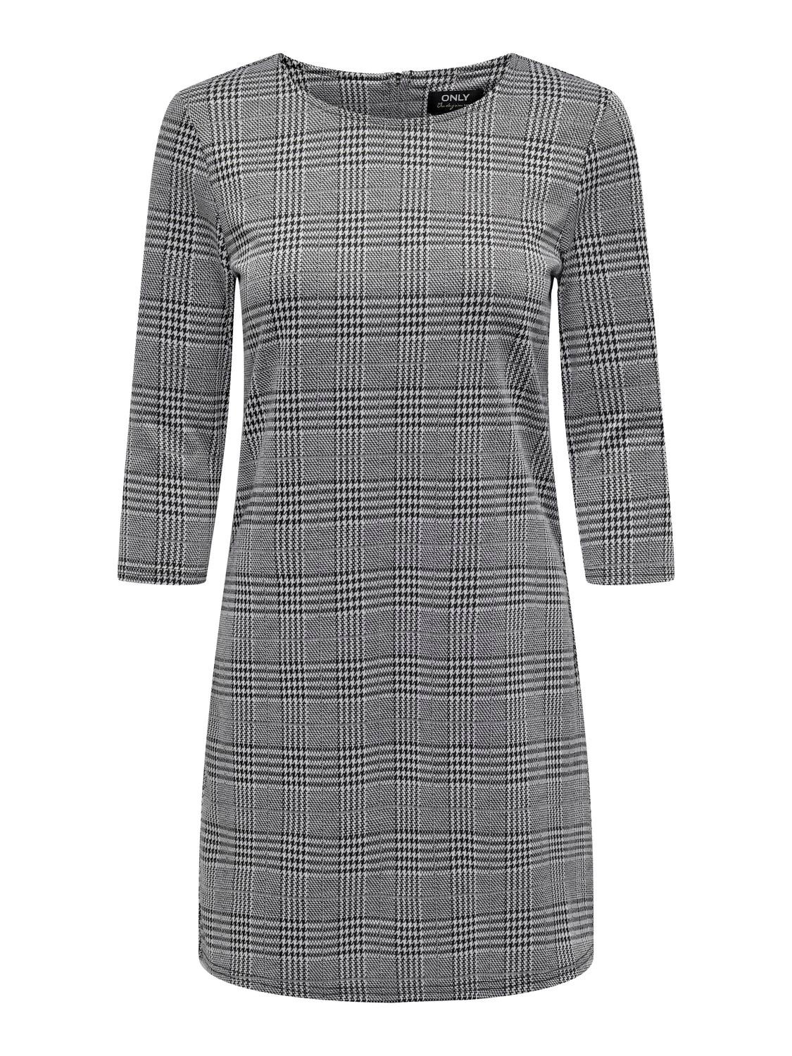 ONLY Checked Dress -Black - 15186283