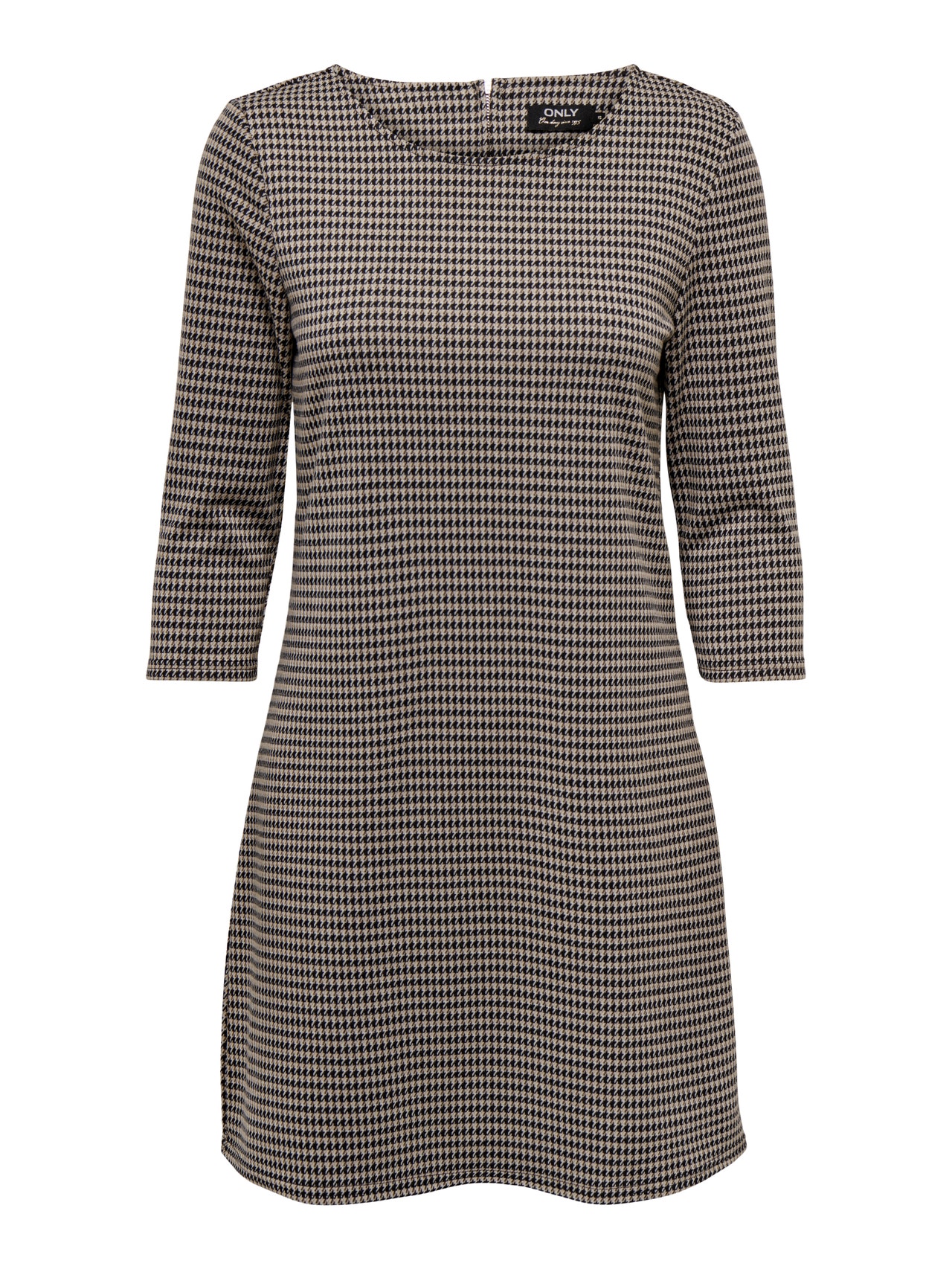 ONLY Checked Dress -Black - 15186283