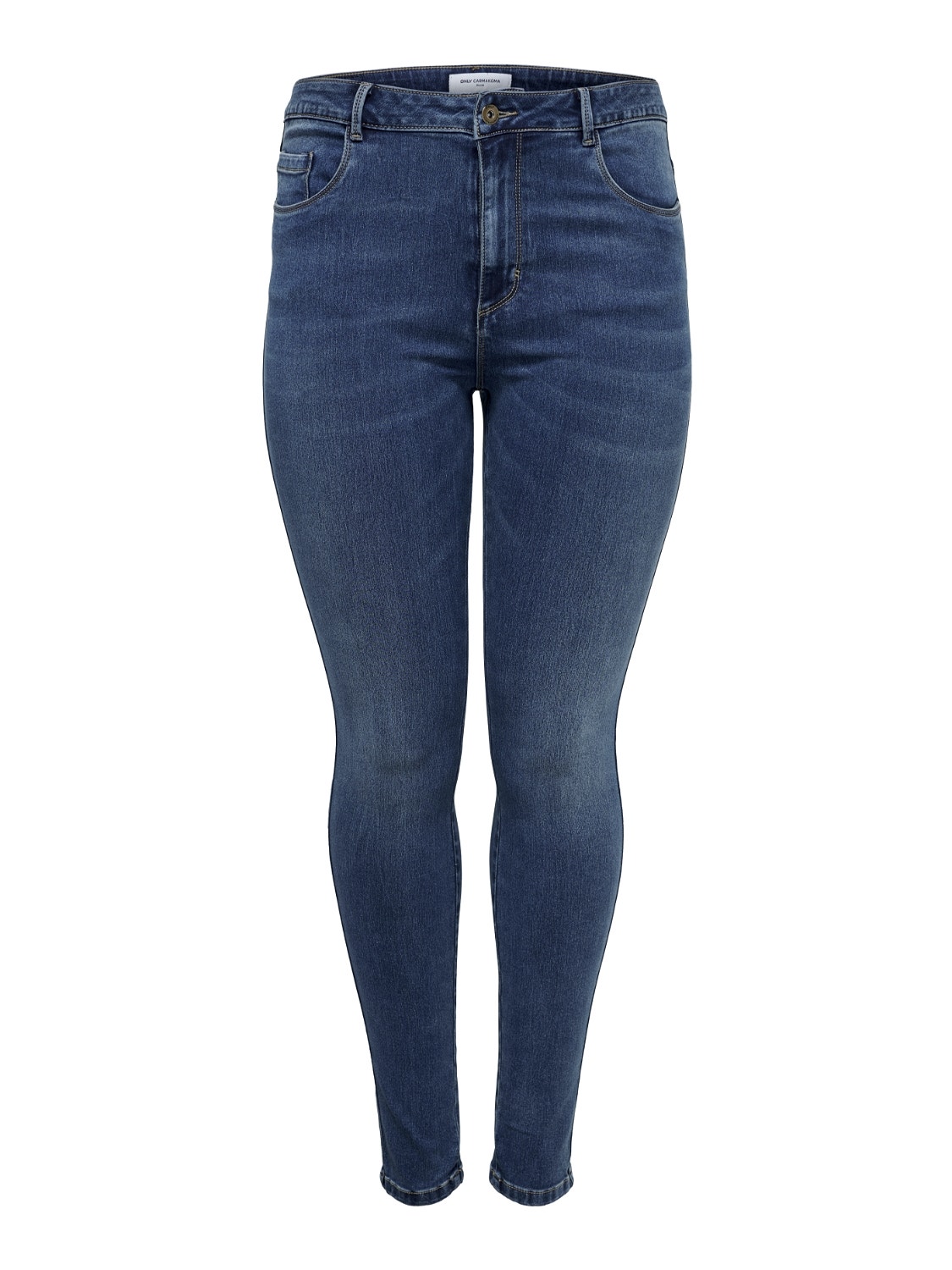 ONLY Curvy caraugusta hw Skinny fit-jeans -Medium Blue Denim - 15186392