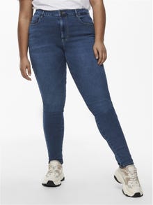 ONLY Curvy caraugusta hw Skinny fit-jeans -Medium Blue Denim - 15186392