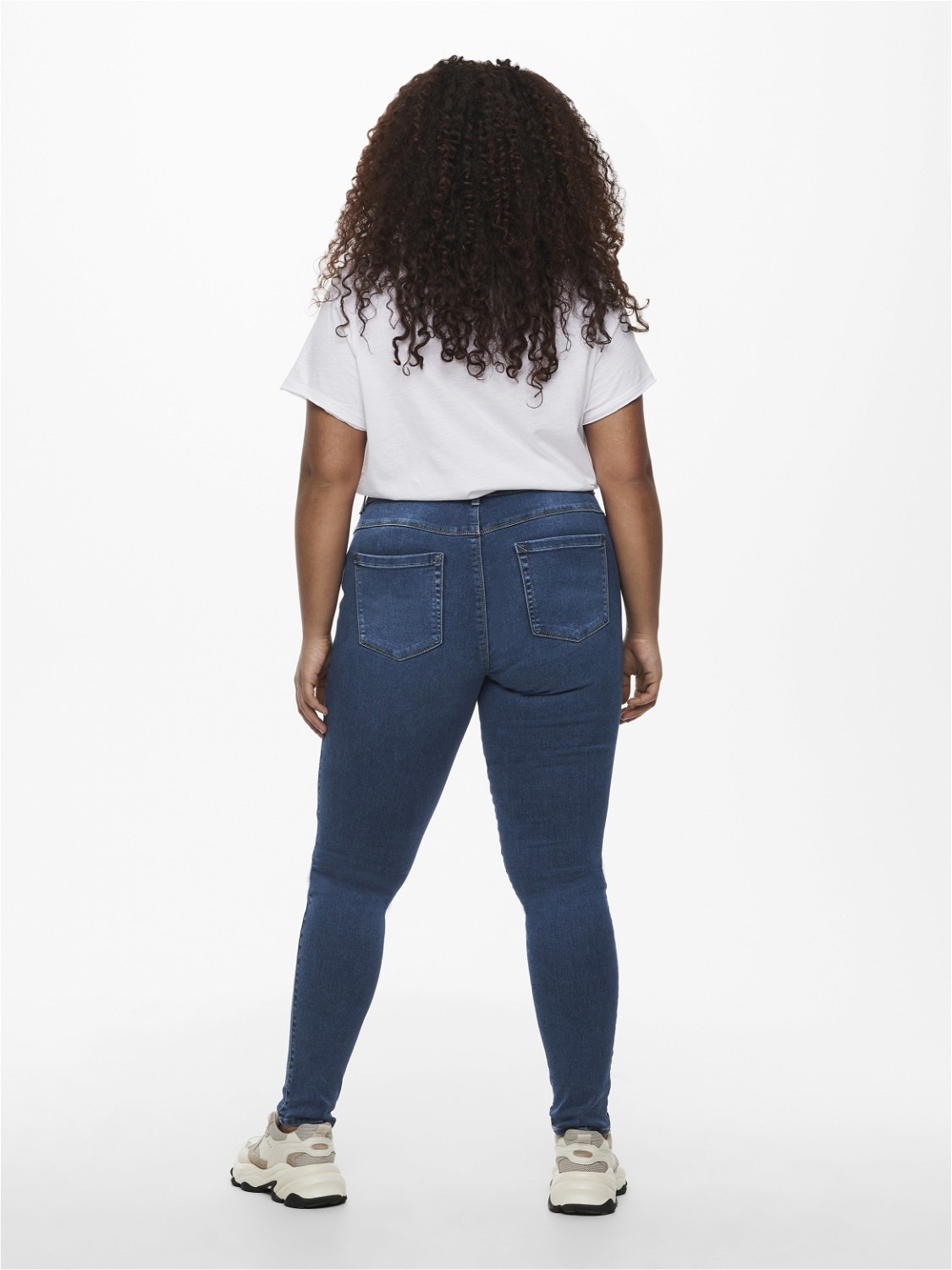 ONLY Skinny Fit High waist Jeans -Medium Blue Denim - 15186392