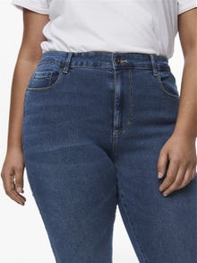 ONLY Curvy caraugusta hw Skinny jeans -Medium Blue Denim - 15186392