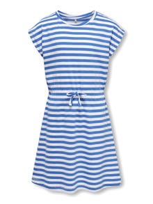 ONLY Regular Fit O-Neck Short dress -French Blue - 15186520