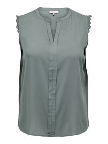 ONLY Curvy loose Sleeveless Top -Balsam Green - 15187018