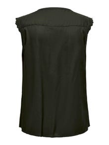 ONLY Curvy loose fit Mouwloze top -Peat - 15187018