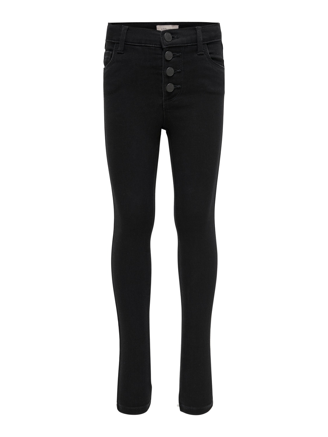 ONLY KONRose button Skinny fit jeans -Black Denim - 15187070