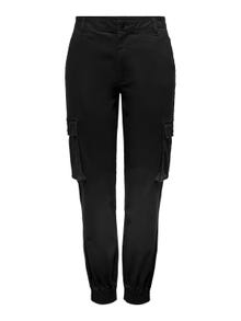 ONLY Mid waist Cargopants -Black - 15187743