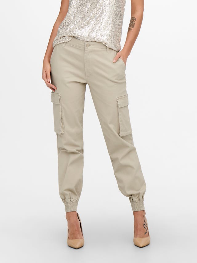 ONLY Mid waist Cargo trousers - 15187743