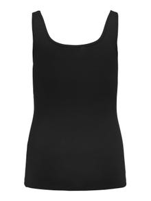 ONLY Slim Fit Round Neck Tank-Top -Black - 15188036