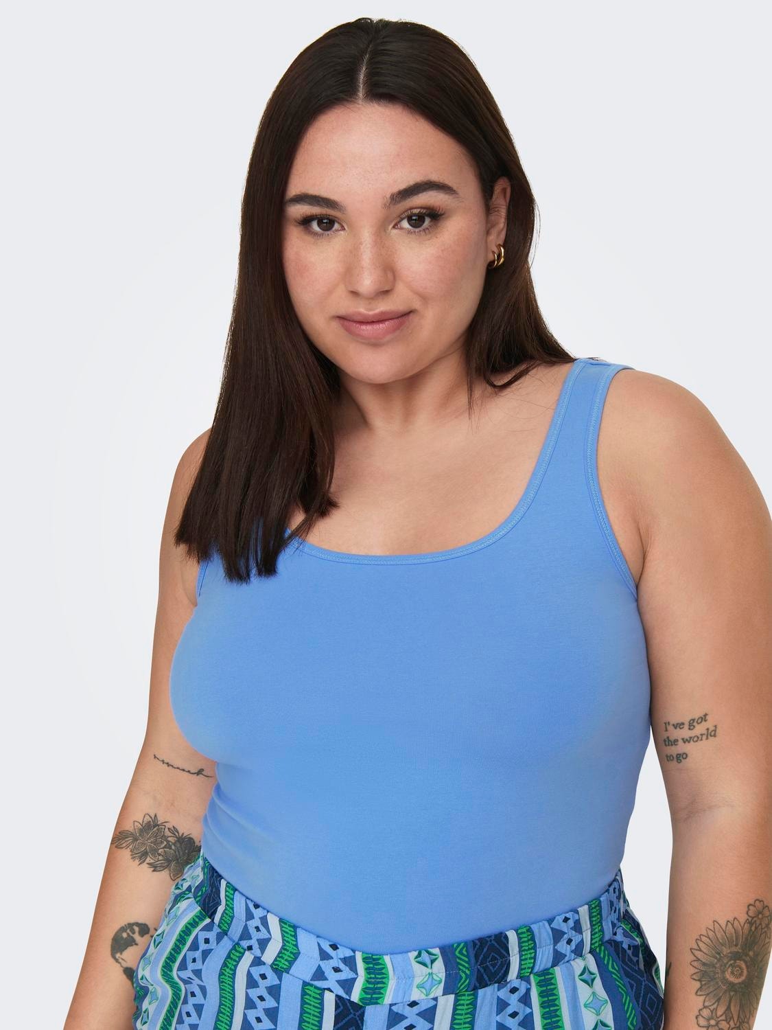 ONLY Curvy Basic Tanktop -Provence - 15188036