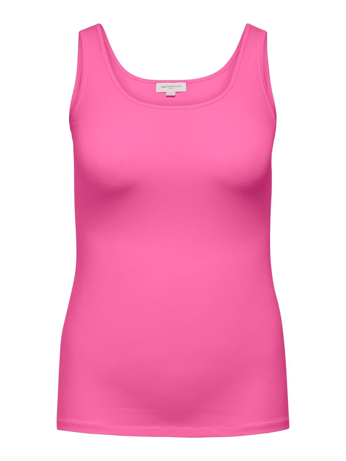 ONLY Curvy basic Tank top -Strawberry Moon - 15188036
