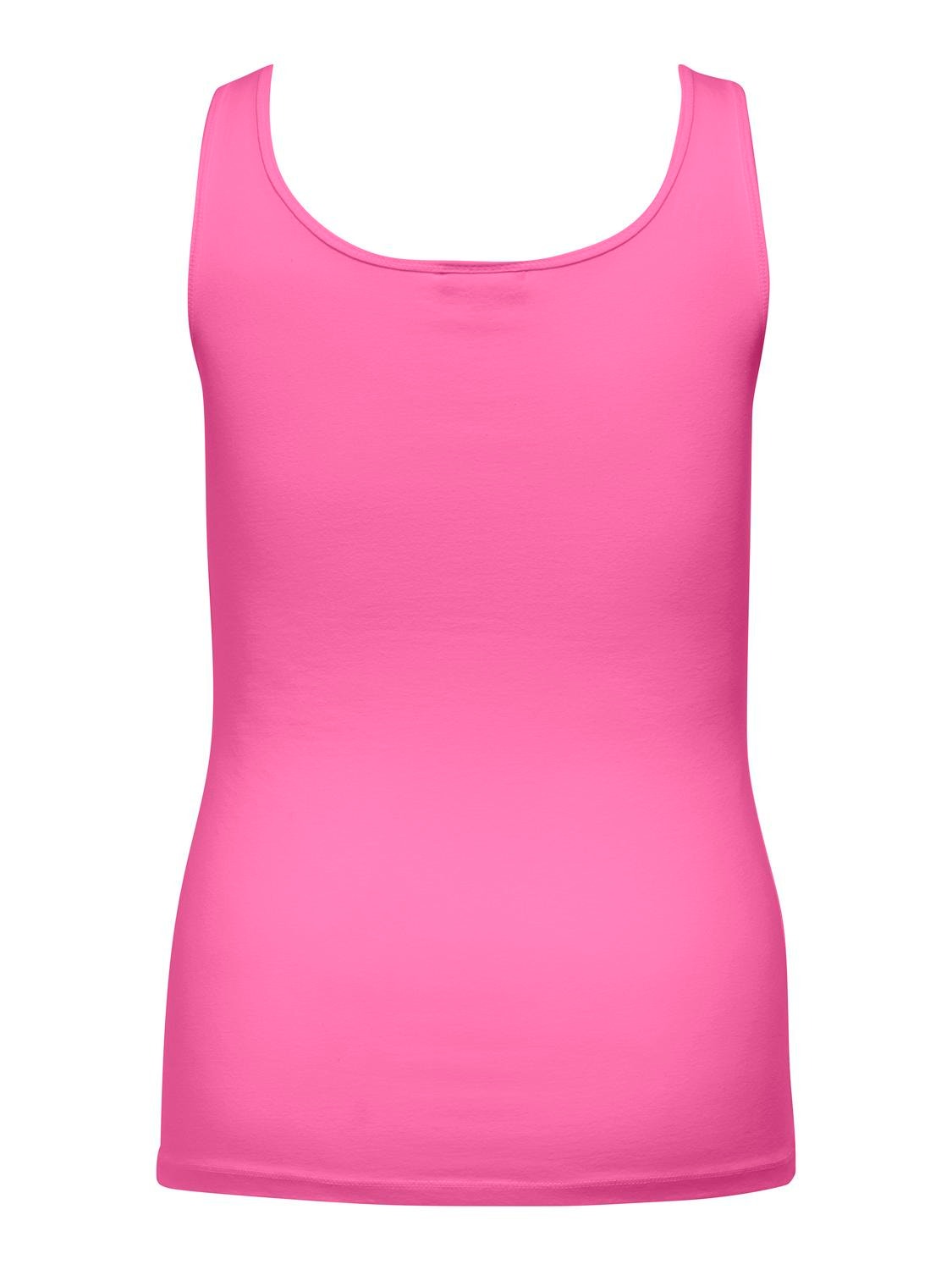 ONLY Slim Fit Round Neck Tank-Top -Strawberry Moon - 15188036