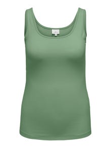 ONLY Slim Fit Round Neck Tank-Top -Hedge Green - 15188036