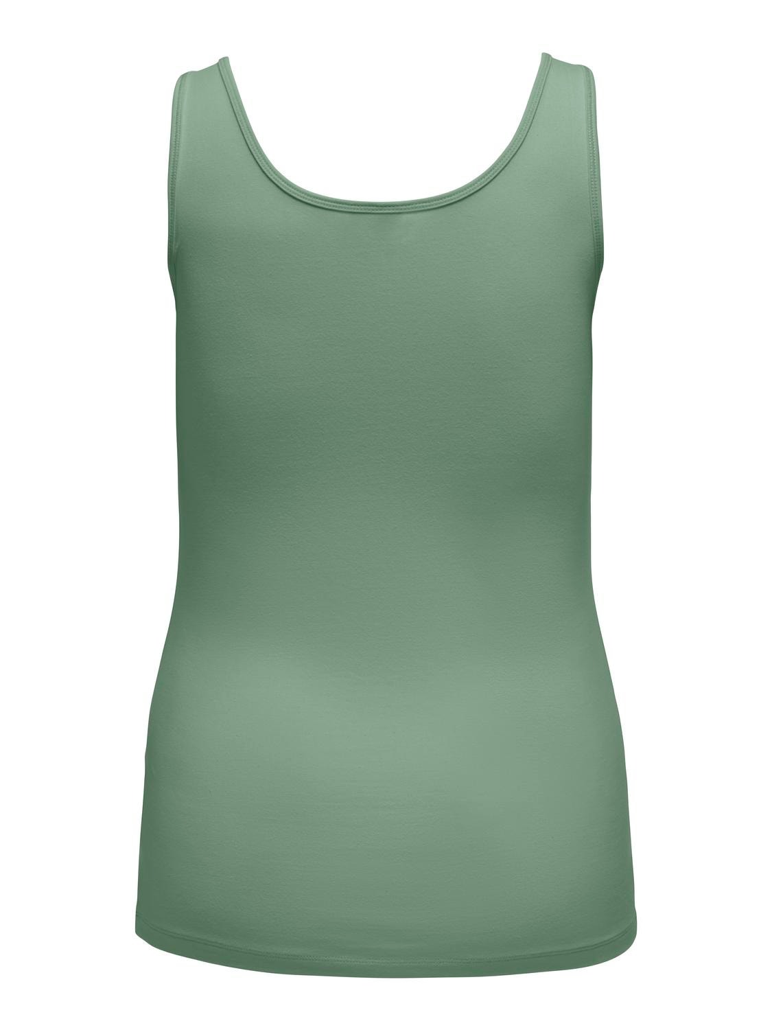 ONLY Curvy basic Tank top -Hedge Green - 15188036