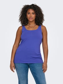 ONLY Básico en tallas grandes Camiseta de tirantes -Dazzling Blue - 15188036
