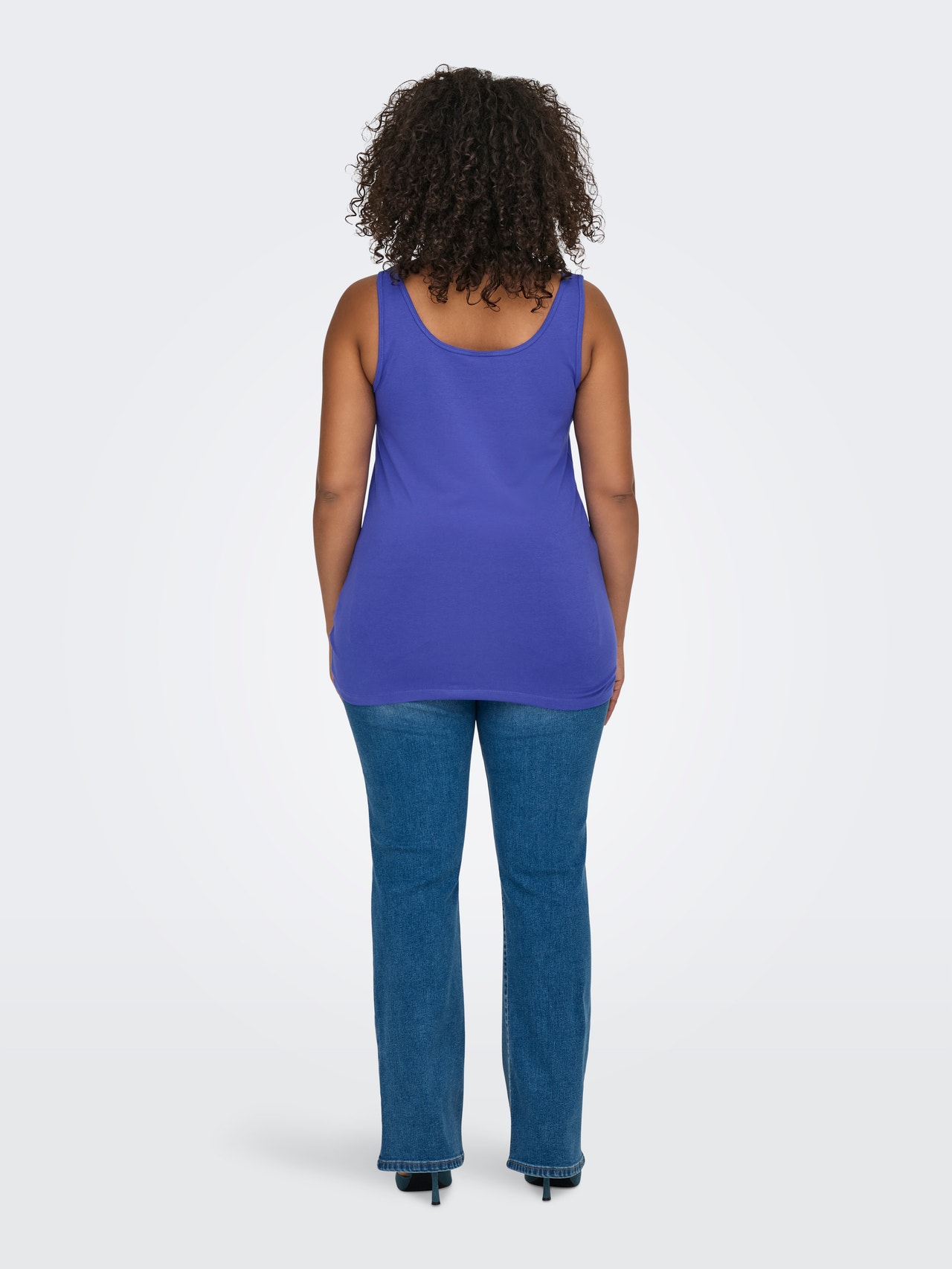 ONLY Curvy basic Tank top -Dazzling Blue - 15188036