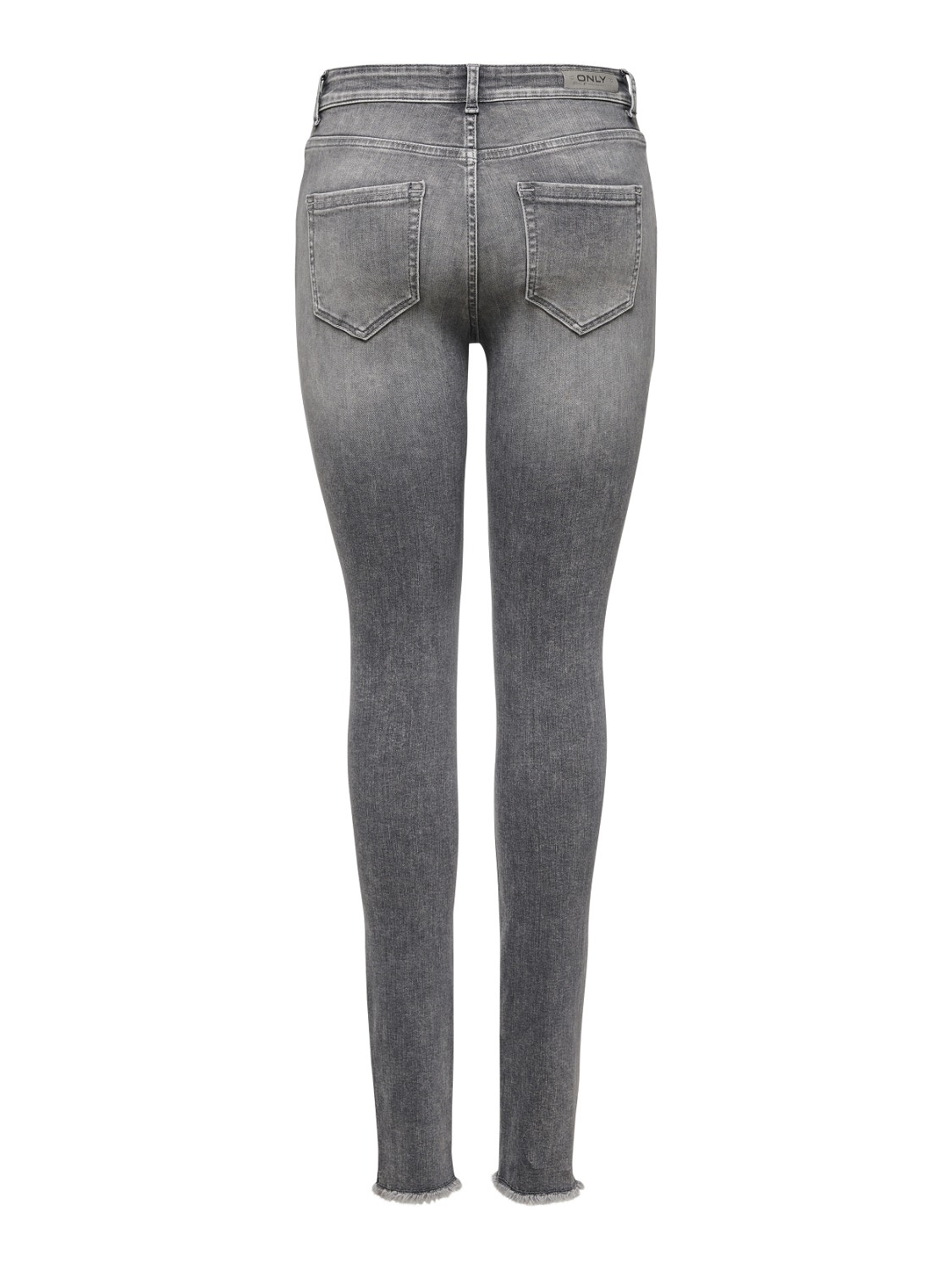 ONLY Jeans Skinny Fit Ourlet brut -Grey Denim - 15188520