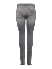 ONLY ONLBLUSH MID WAIST SKINNY ANKLE Jeans -Grey Denim - 15188520