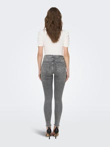 ONLY Skinny Fit Offener Saum Jeans -Grey Denim - 15188520