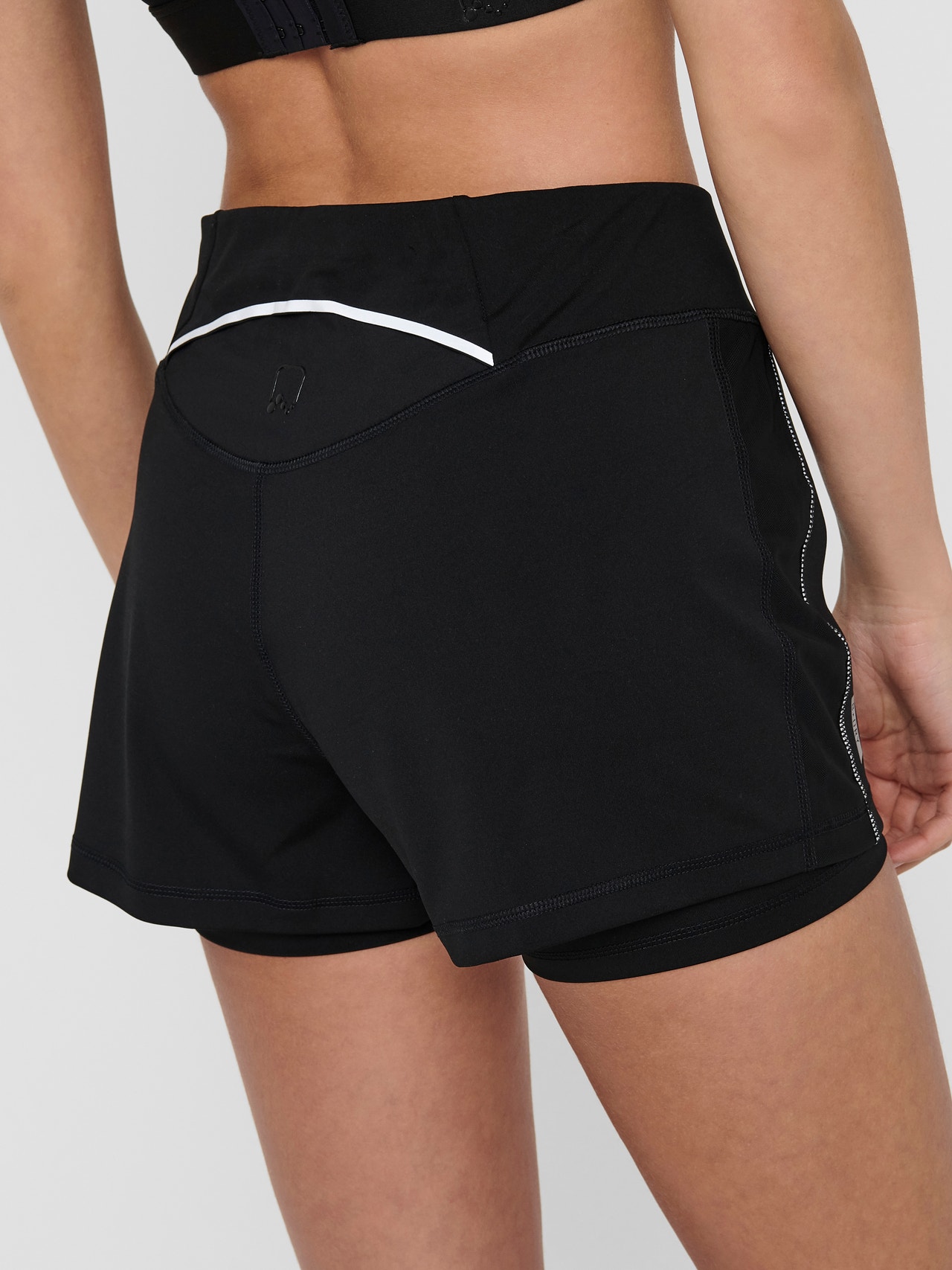 ONLY Enger Schnitt Mittlere Taille Shorts -Black - 15189263
