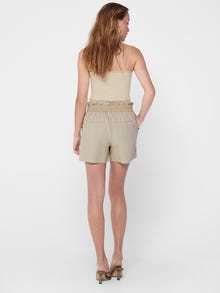 ONLY Cropped top with lace edges -Nude - 15190175