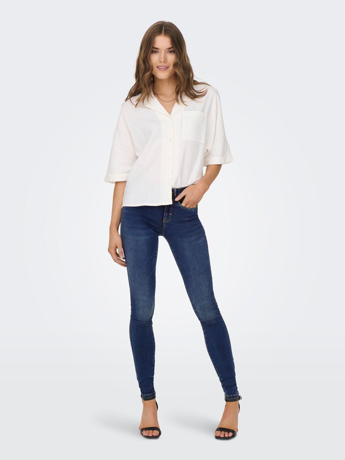 ONLY ONLRoyal reg Skinny fit-jeans -Dark Blue Denim - 15190176