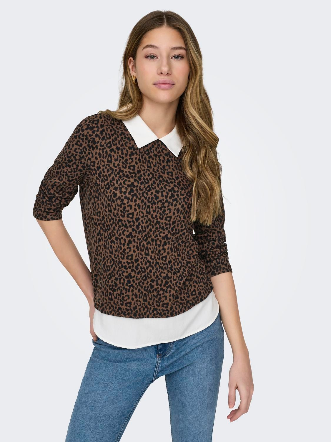 ONLY Detailed Top -Acorn - 15190475