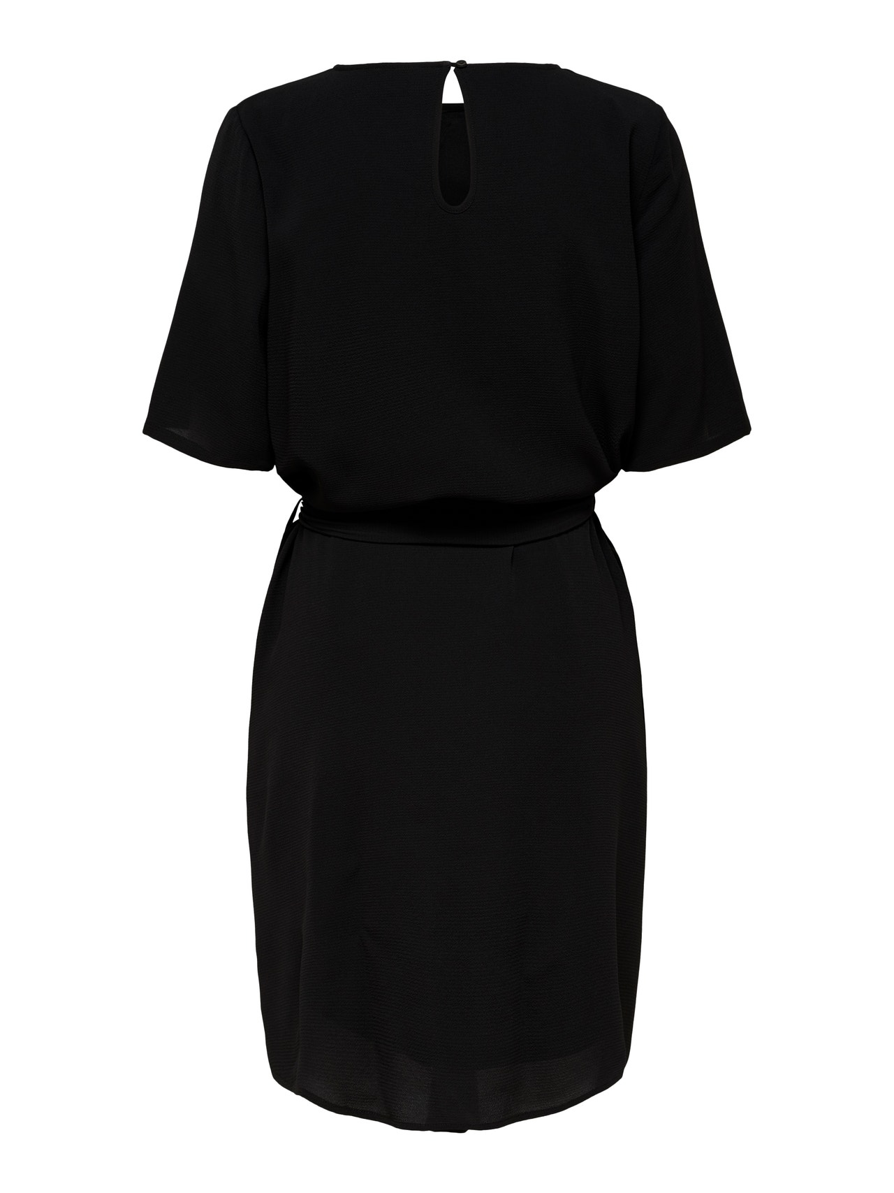 ONLY Mini Solid color Belt Dress -Black - 15190690
