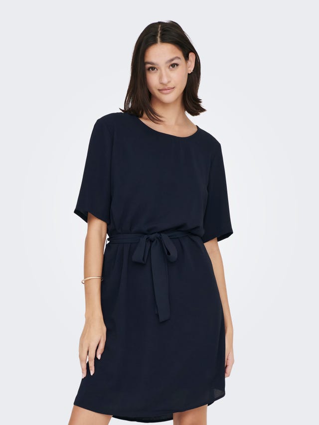ONLY Mini Solid color Belt Dress - 15190690