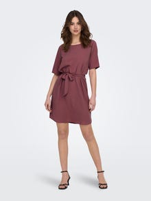 ONLY Robe courte Regular Fit Col rond -Rose Brown - 15190690