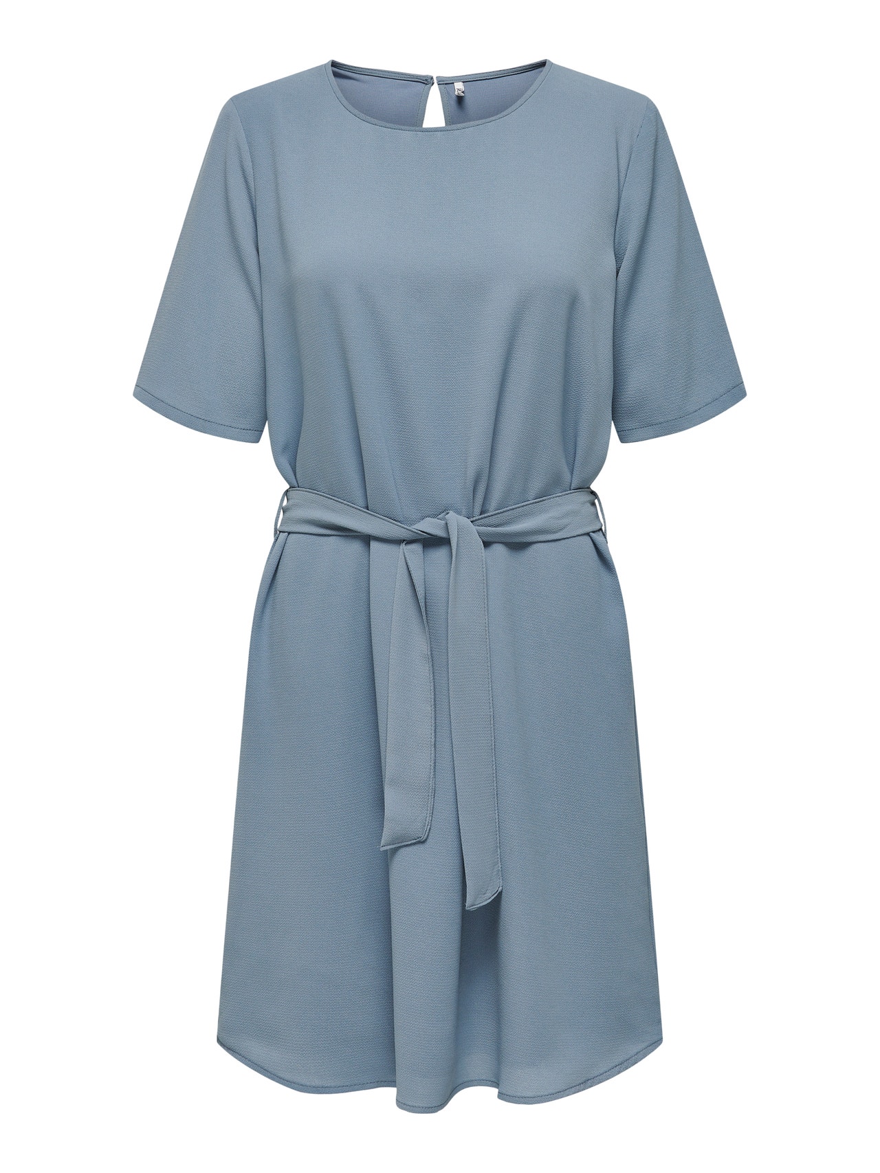 ONLY Regular Fit O-Neck Short dress -Blue Mirage - 15190690