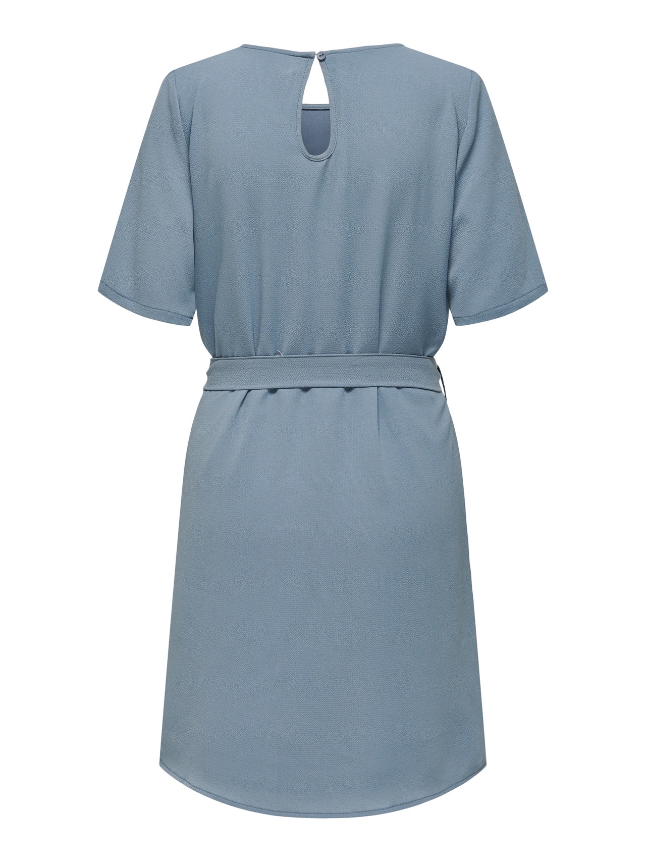 ONLY Normal geschnitten Rundhals Kurzes Kleid -Blue Mirage - 15190690