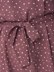 ONLY Mini Solid color Belt Dress -Renaissance Rose - 15190690