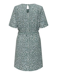 ONLY Regular fit O-hals Korte jurk -Balsam Green - 15190690