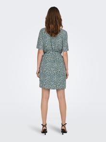 ONLY Regular fit O-hals Korte jurk -Balsam Green - 15190690