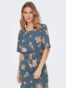 ONLY Robe courte Regular Fit Col rond -Blue Mirage - 15190690