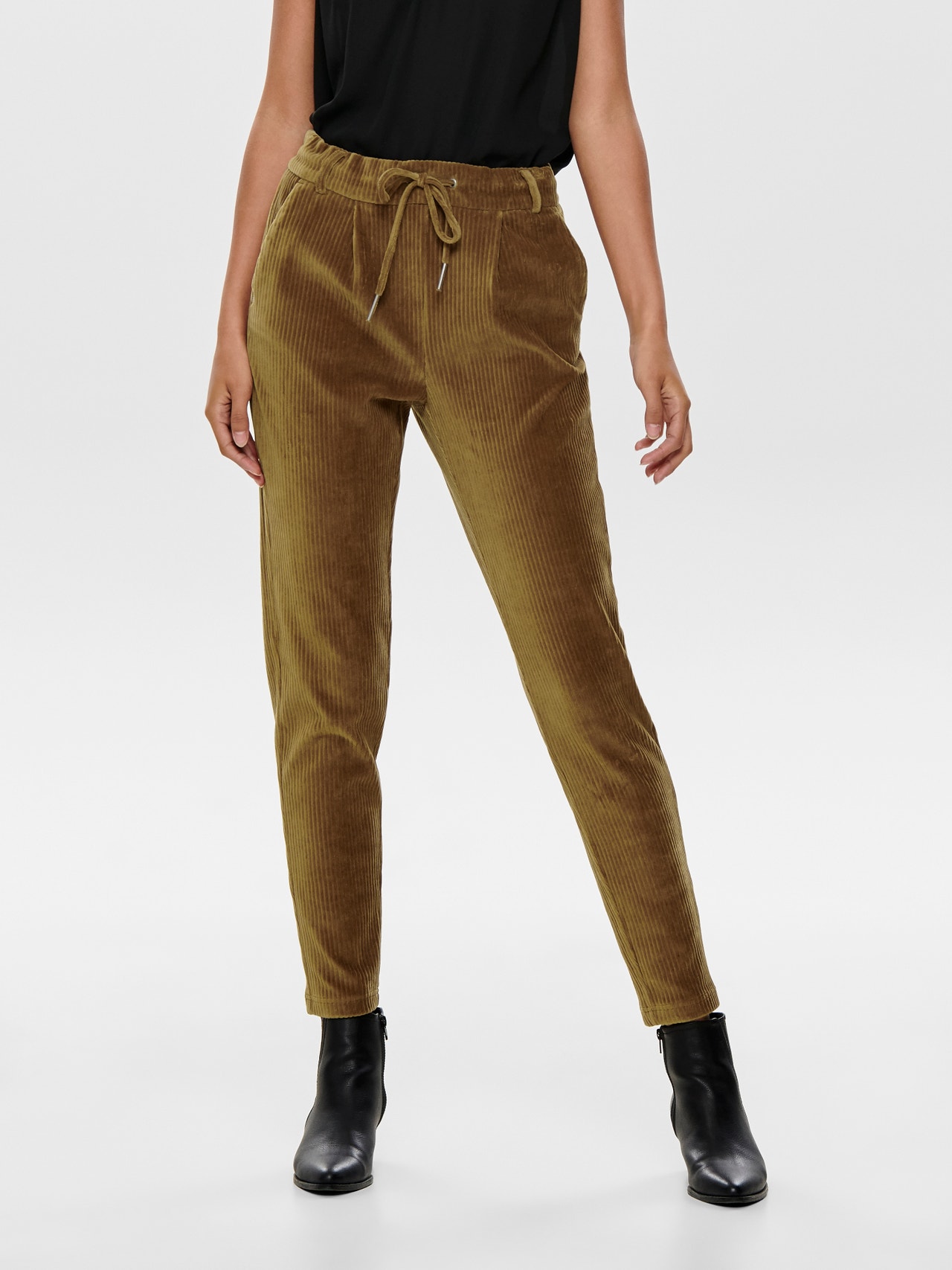 ONLY Regular Fit Trousers -Toasted Coconut - 15191641