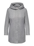 Hood Coat | Light Grey ONLY® 