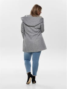 ONLY Hood Coat -Light Grey Melange - 15191768
