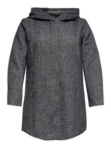 ONLY CARSEDONA Kabát -Dark Grey Melange - 15191768