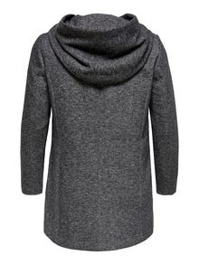 ONLY Hood Coat -Dark Grey Melange - 15191768