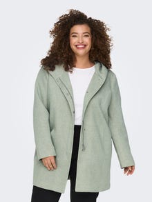 ONLY Hood Coat -Lily Pad - 15191768